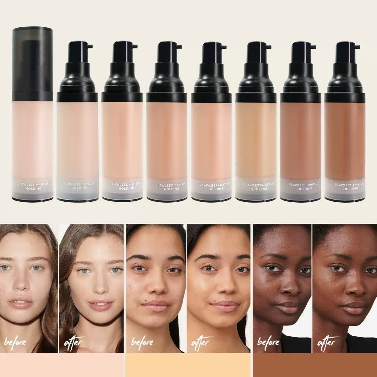 beautytiva SmoothSkin 8 color liquid foundation - My Store